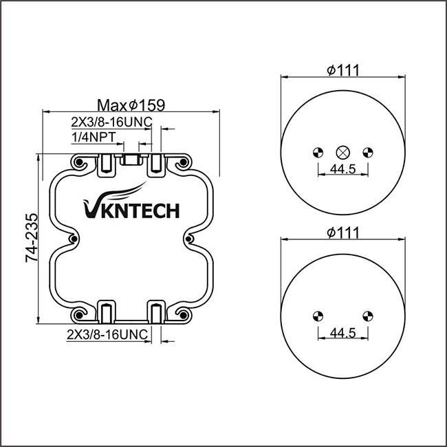 Firestone W013586955 Air Suspension Repair Kit A017 Double