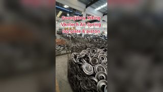 How air spring top plate and piston be produced?