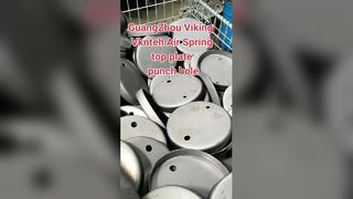 how air spring top plate punch hole?