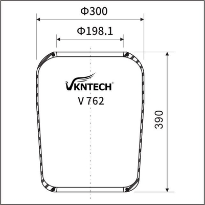 4.731.013.000 Bus Air Springs 1R2D 390 360 Goodyear 9010 Semi Trailer Air Bags VKNTECH V762