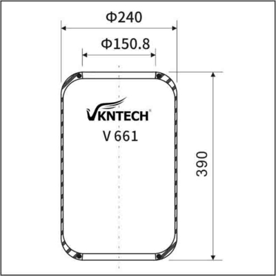 546905134 661N Rubber Air Bellow
