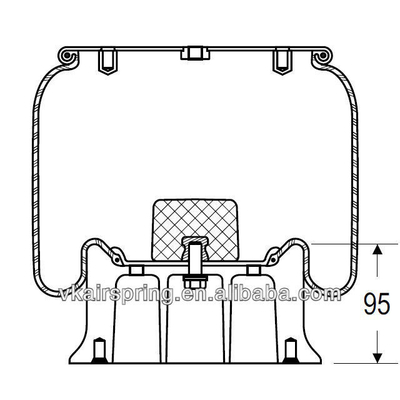 Rubber Navistar 501559C-1 -2 Air Spring Bellow
