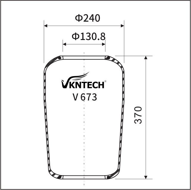 VKNTECH W01-095-0198 Bus Air Springs Contitech 673N 9051 ISO9000