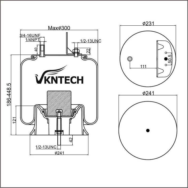 AIR SPRING Firestone W01-358-9472 1T15V-8  REPLACE BY VKNTECH 1K9472