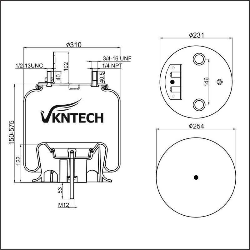 AIR SPRING Firestone W01-358-9786 REPLACE BY VKNTECH 1K9876