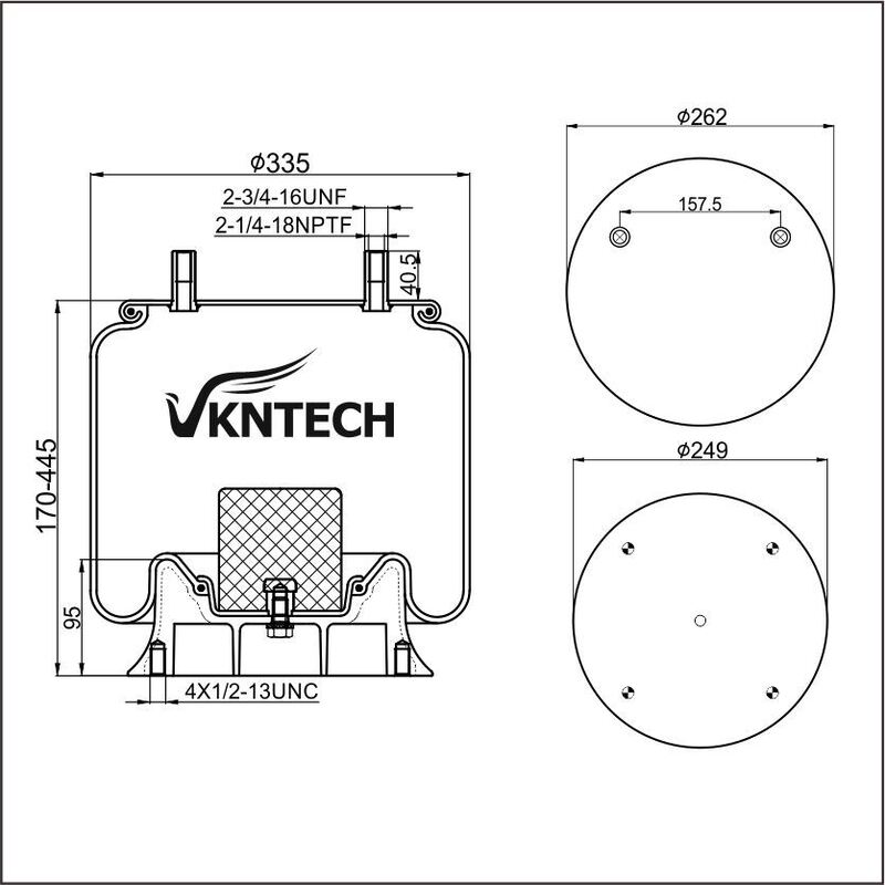 TRAILER AIR SPRING RIDEWELL 1001R13109G  Contitech 10 10-15 S 871  Firestone W01-358-8782 1T17B-5  Goodyear 1R13-109 REPLACED BY VKNTECH 1K8782