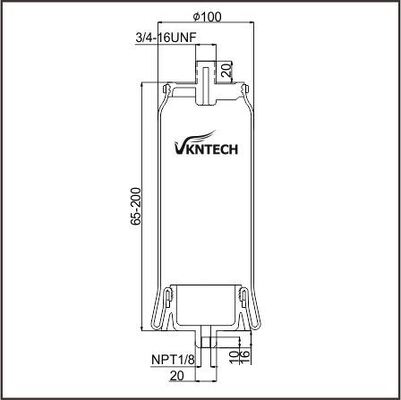 CABIN AIR SPRING MACK 227QS42M 25165143 PAI FAS-5059  GOODYEAR 1S4-173 REPLACED BY VKNTECH 1S4173