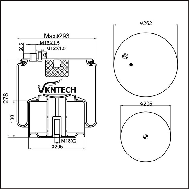 Contitech Air Spring System 4884N1P06 Contitech Air Spring Systems 34884K Airtech Airbags For MAN ...