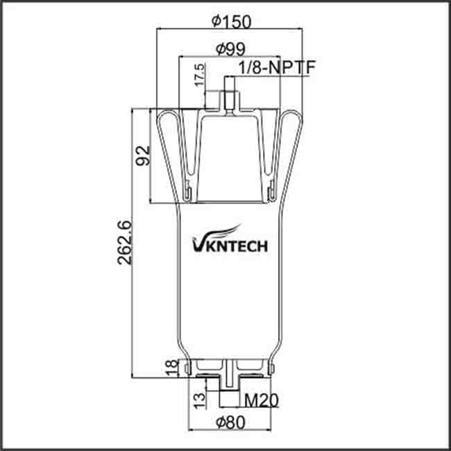 1S6055 Goodyear Suspension Air Bags 227QS312AM For Truck